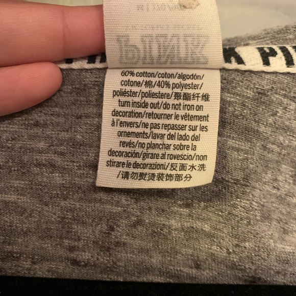 ‼️SOLD‼️ VS PINK Light Weight Grey Hooded Sweater - Picture 8 of 8